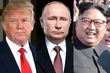 Image result for trump with putin and Un